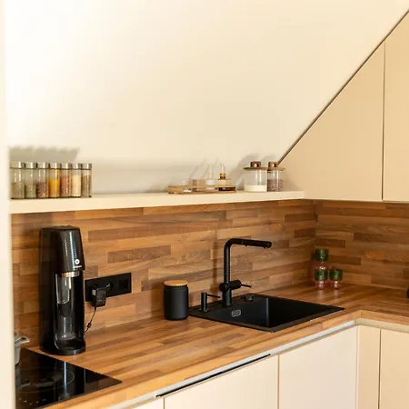 Daire Bright Loft With Terrace In Nivy *